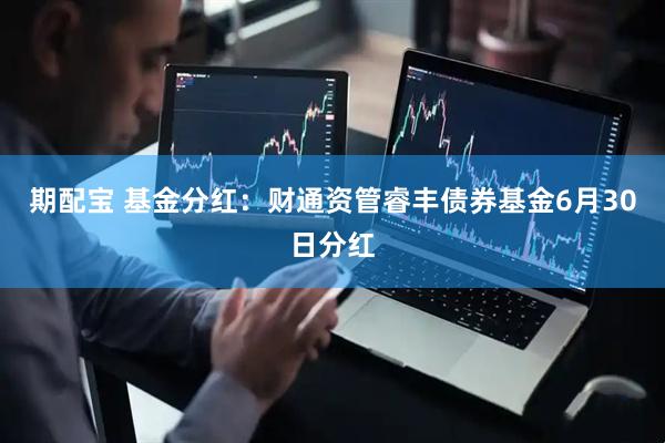 期配宝 基金分红：财通资管睿丰债券基金6月30日分红